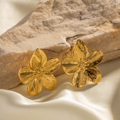 EMMA Floral Hoop Earrings