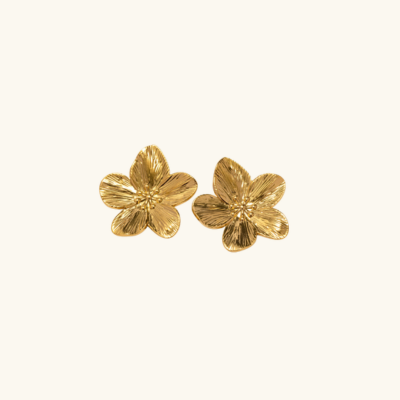 EMMA Floral Hoop Earrings