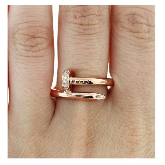 Elegant Pink and Gold Ring