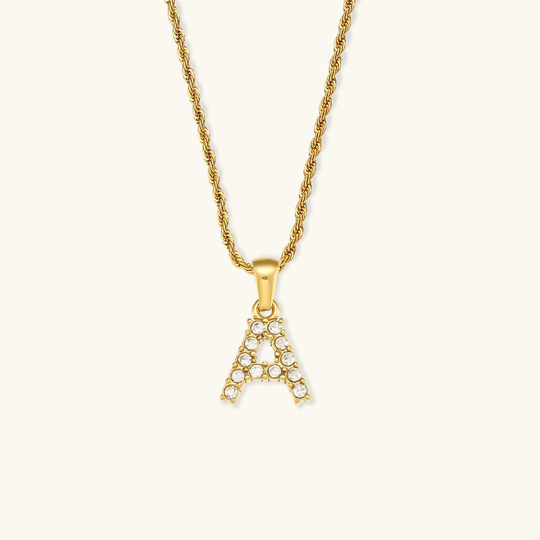 Maeve Initialhalskæder med Diamantbesætning