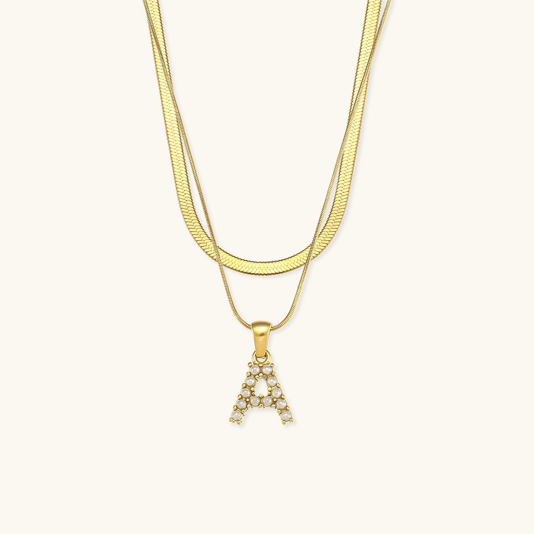 Fiona Kihtne Gold Personalized Initial Necklace