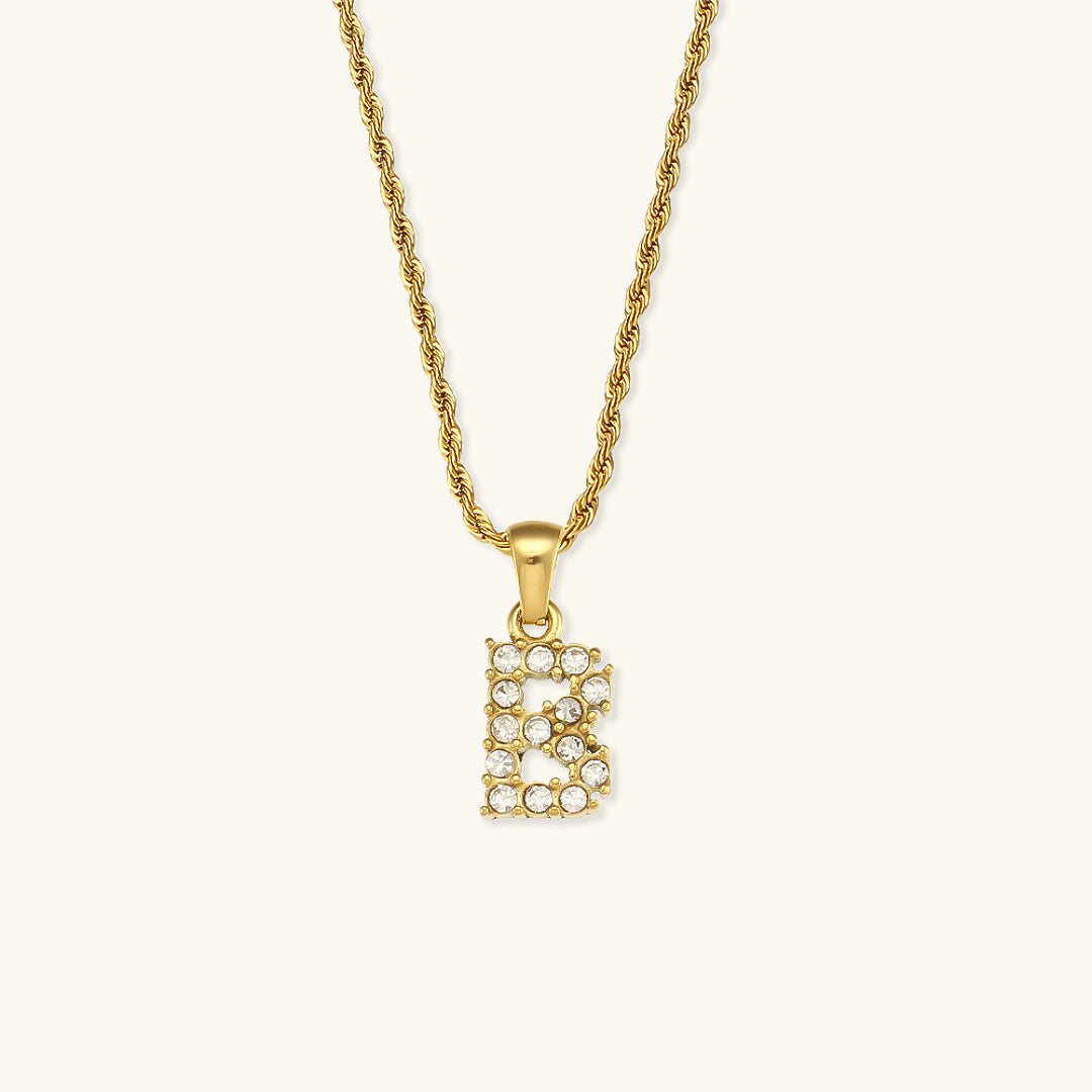 Maeve Initialhalskæder med Diamantbesætning