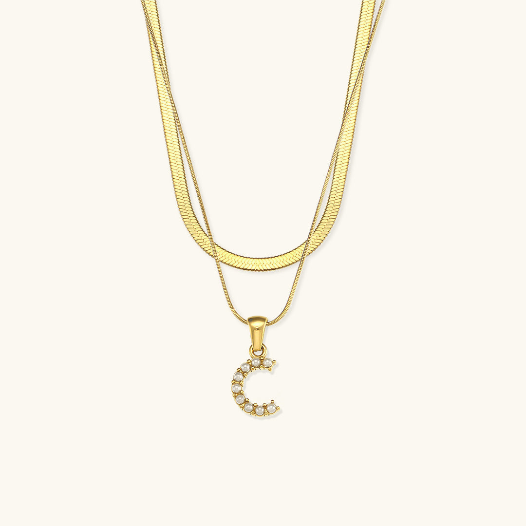 Fiona Kihtne Gold Personalized Initial Necklace