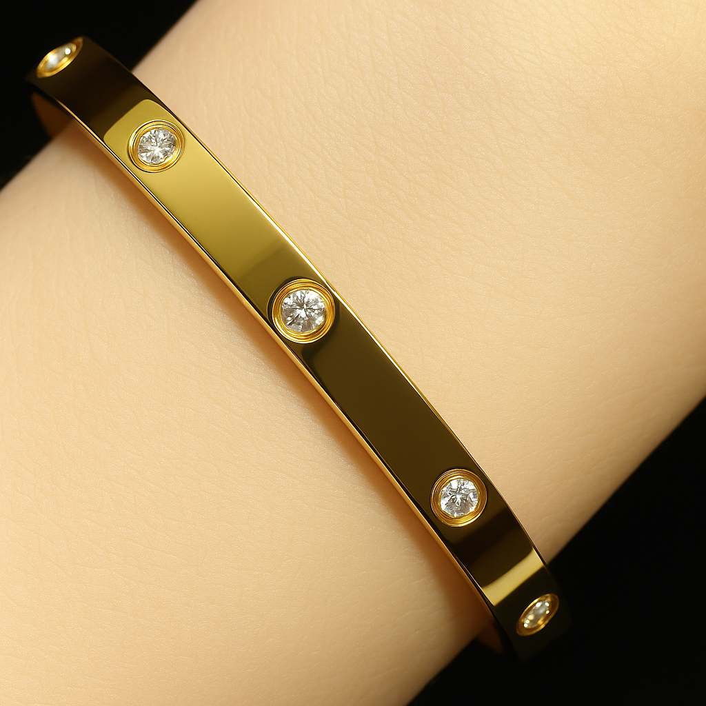 FINET Elegant Krystalarmbånd