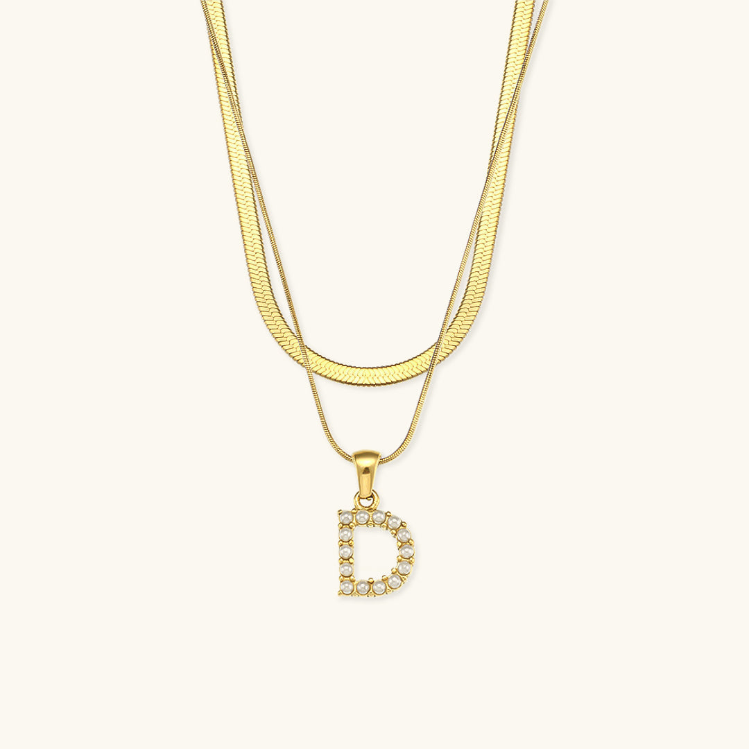 Fiona Kihtne Gold Personalized Initial Necklace