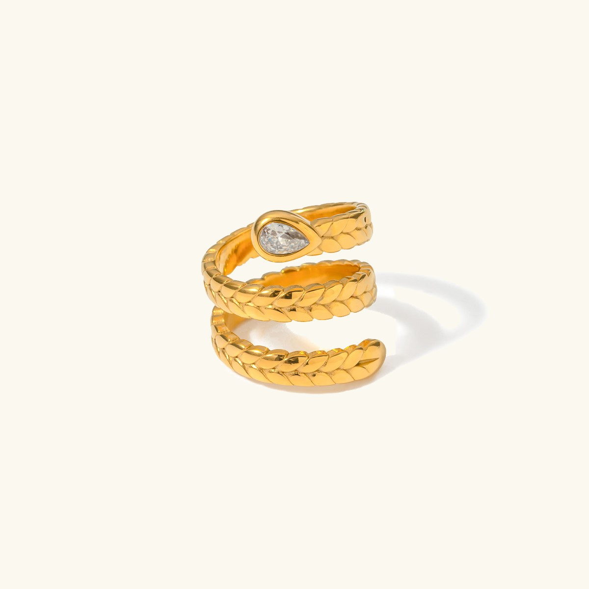 Davina Gold Dragon Ring