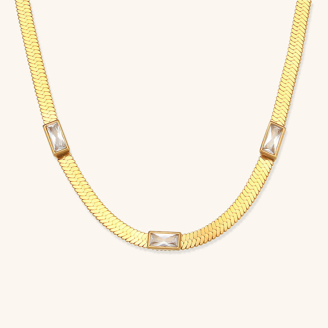 Eve Herringbone Gold Chain