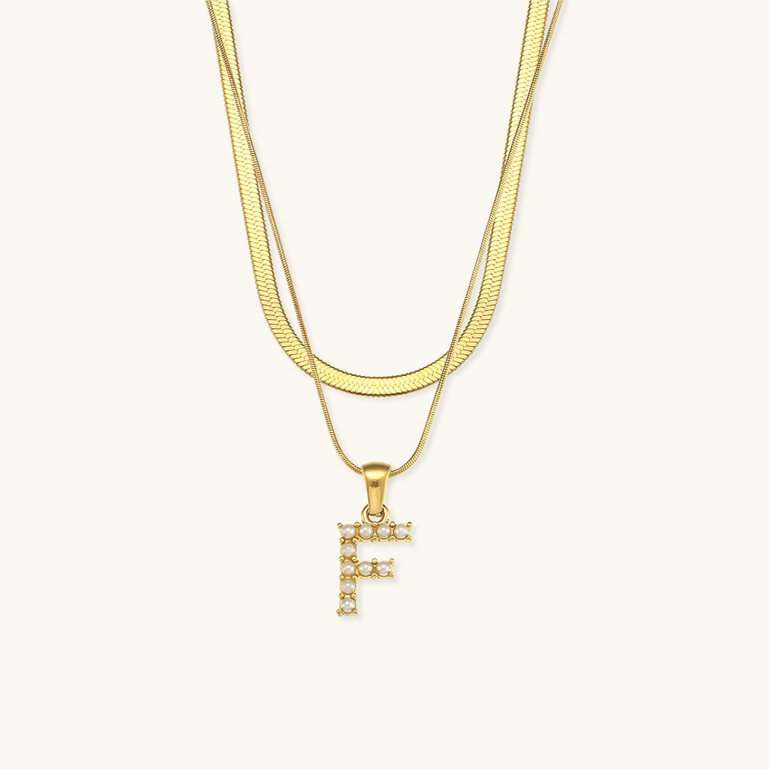 Fiona Kihtne Gold Personalized Initial Necklace