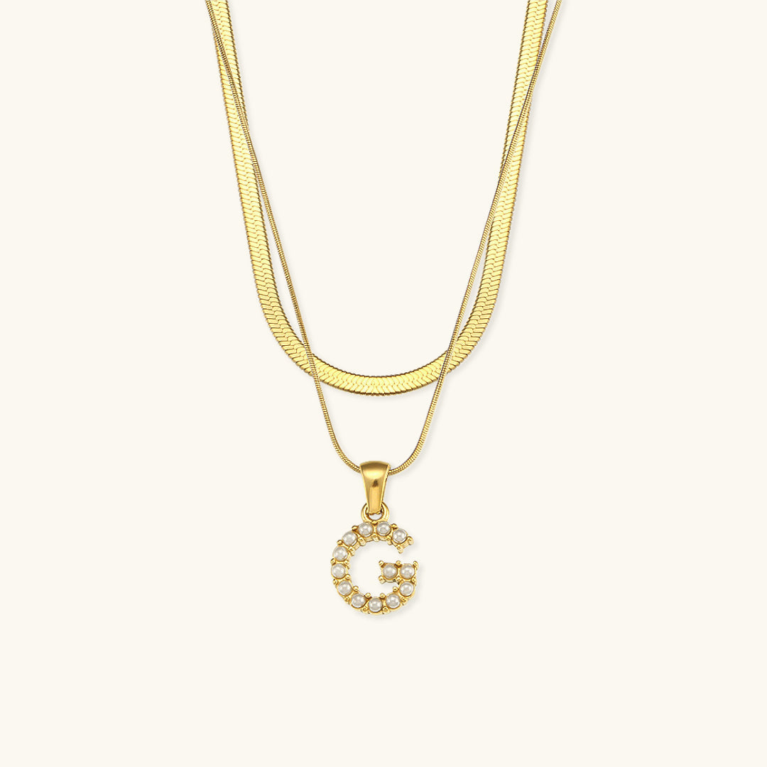 Fiona Kihtne Gold Personalized Initial Necklace