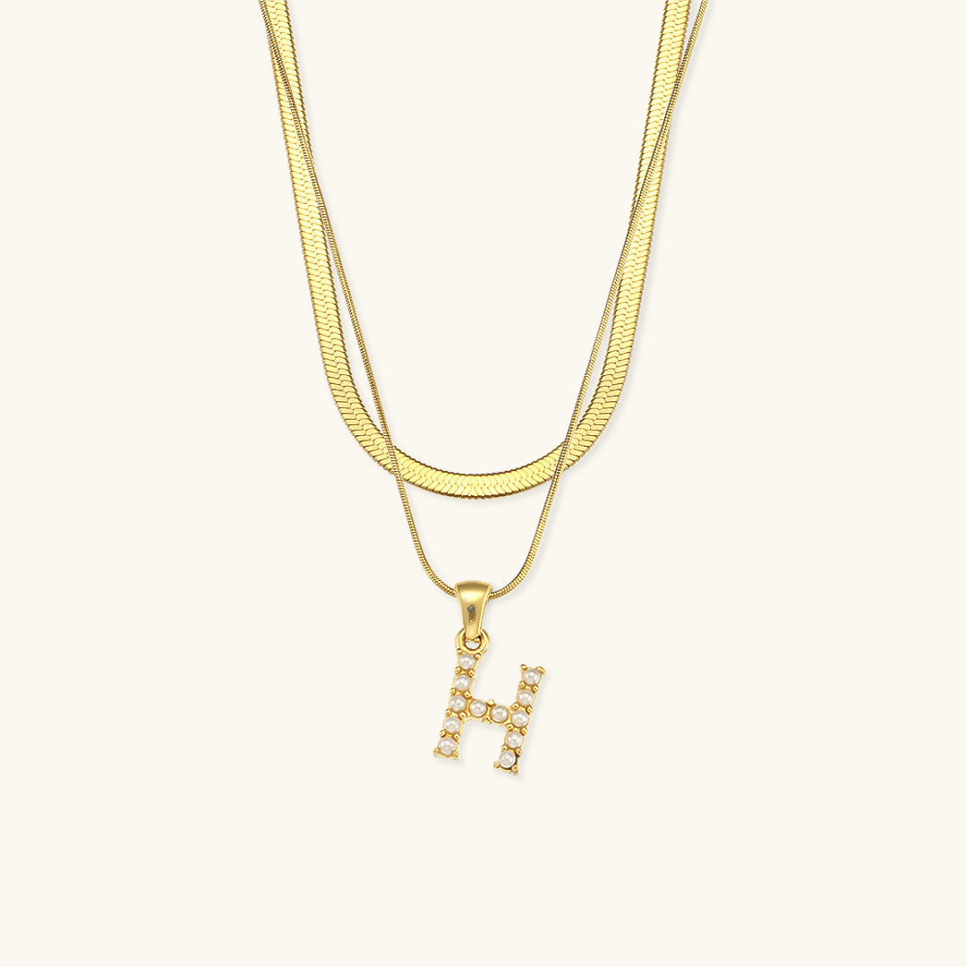 Fiona Kihtne Gold Personalized Initial Necklace