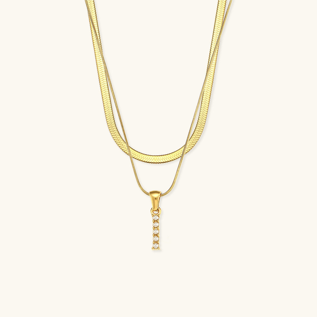 Fiona Kihtne Gold Personalized Initial Necklace