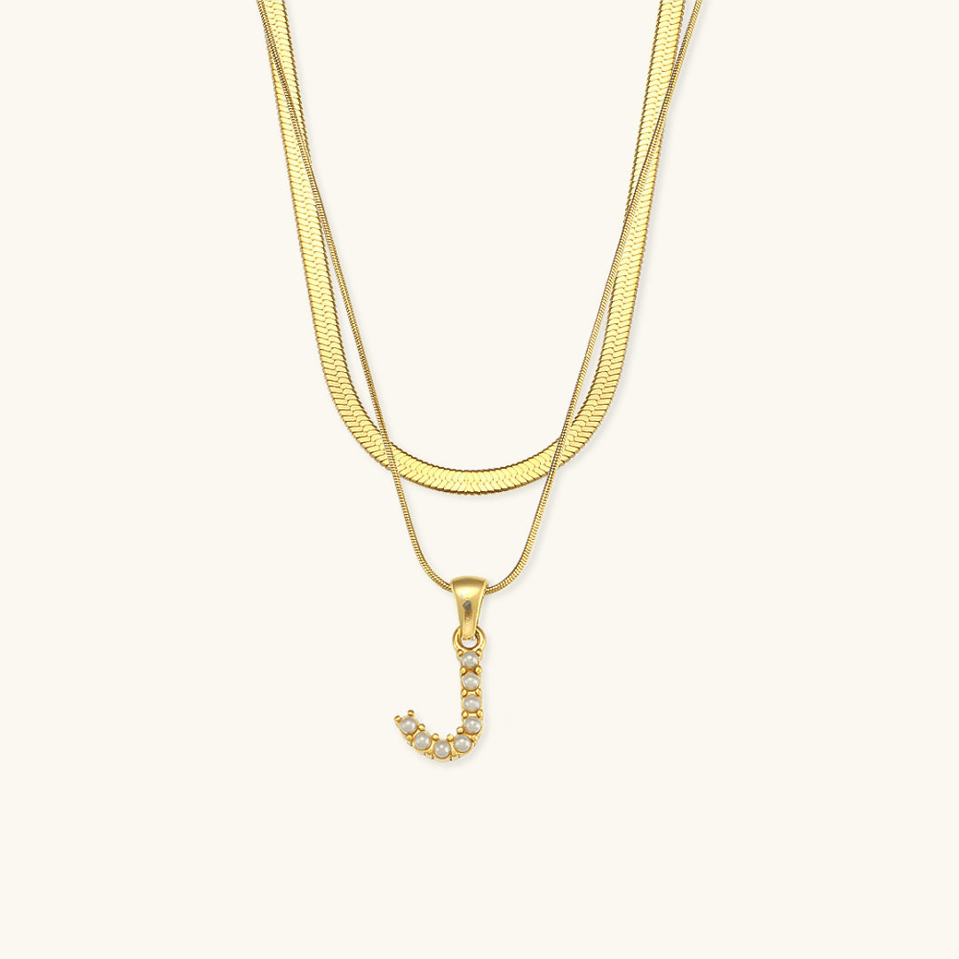 Fiona Kihtne Gold Personalized Initial Necklace