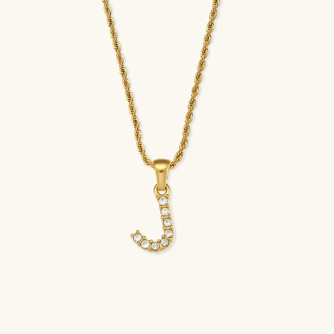 Maeve Initialhalskæder med Diamantbesætning