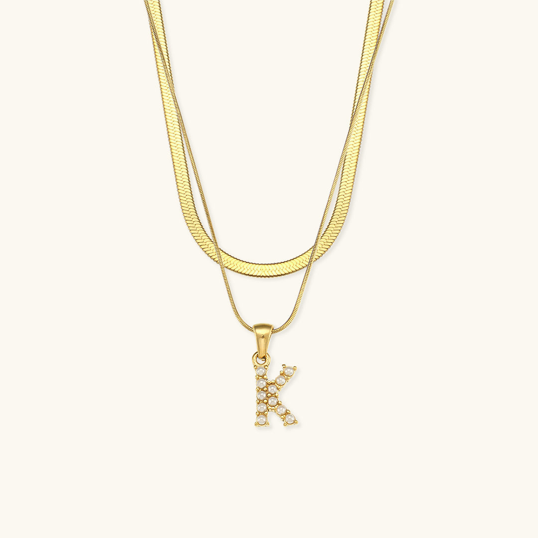 Fiona Kihtne Gold Personalized Initial Necklace