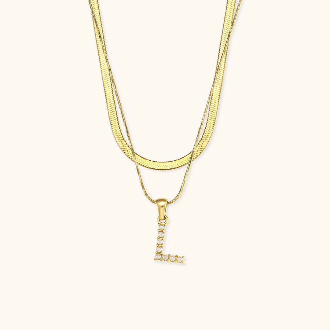 Fiona Kihtne Gold Personalized Initial Necklace