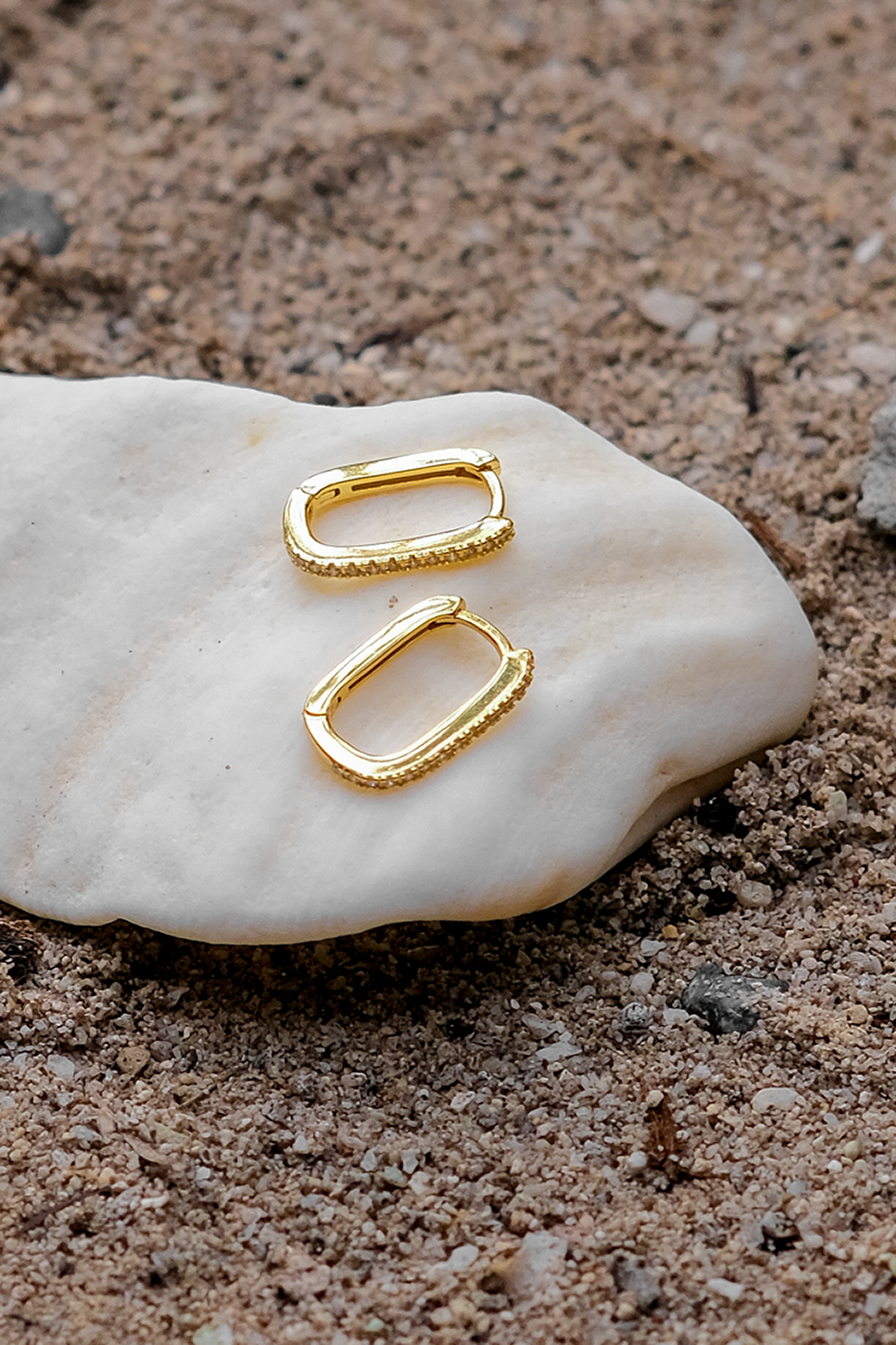 Ovale Melissa Øreringe - Elegante Øreringe i Oval Design