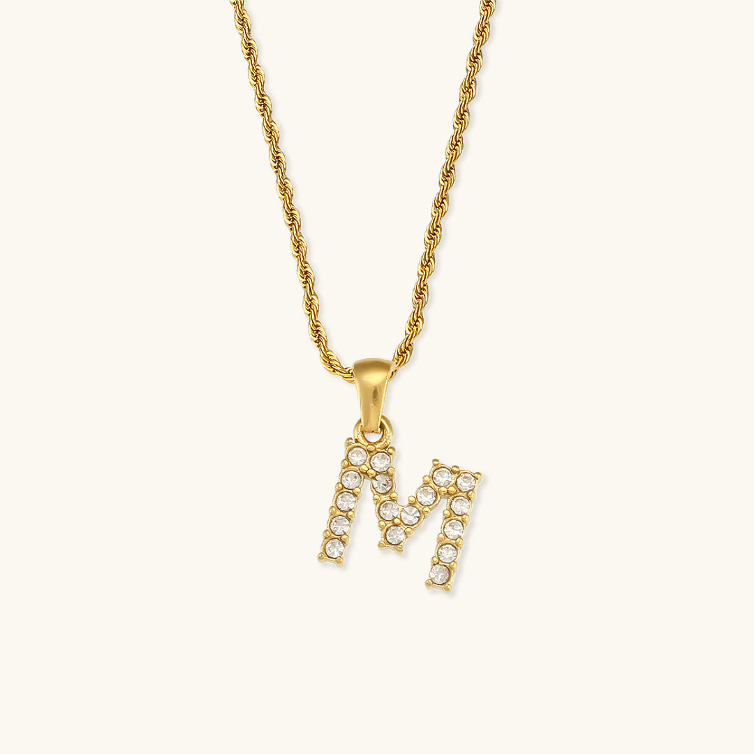 Maeve Initialhalskæder med Diamantbesætning