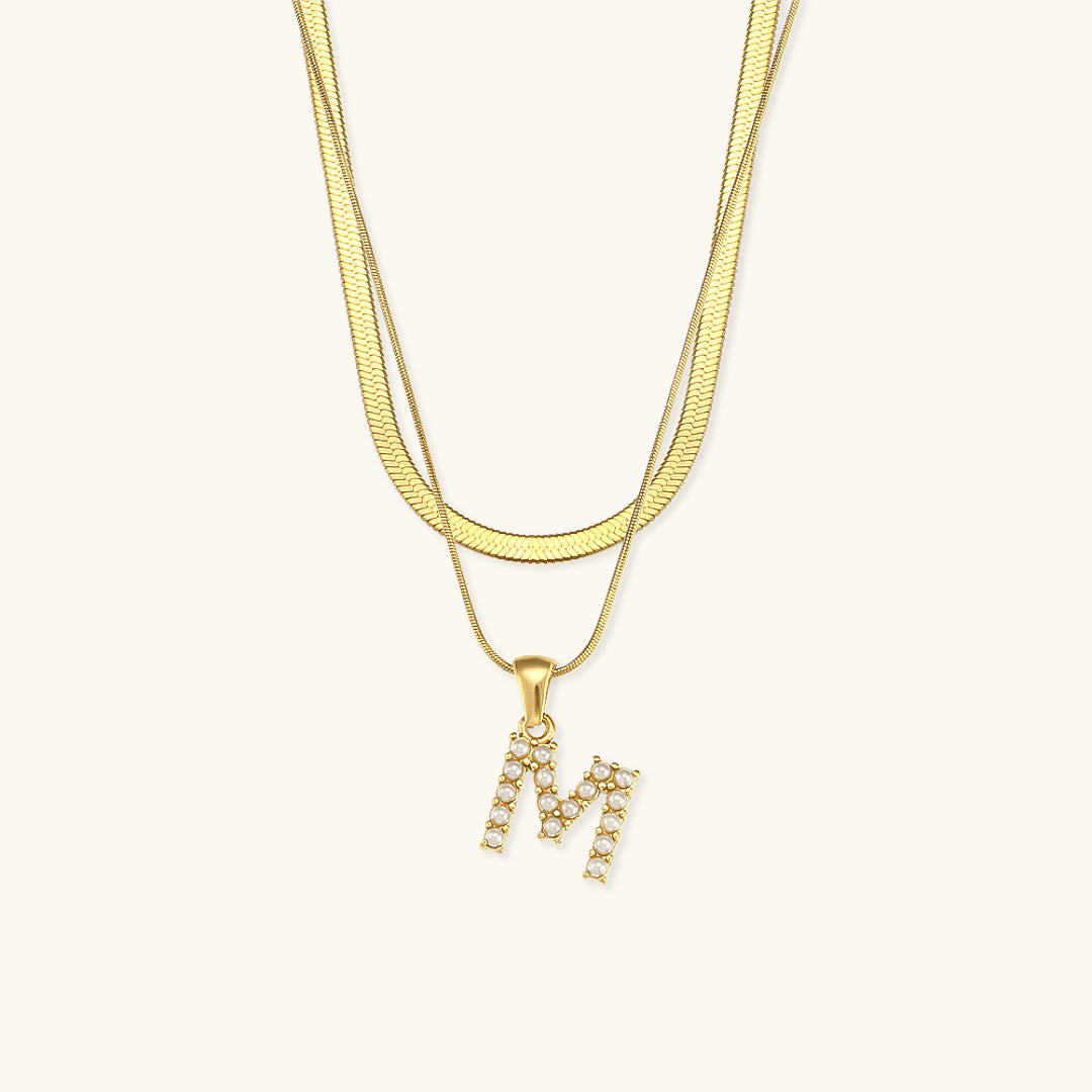 Fiona Kihtne Gold Personalized Initial Necklace