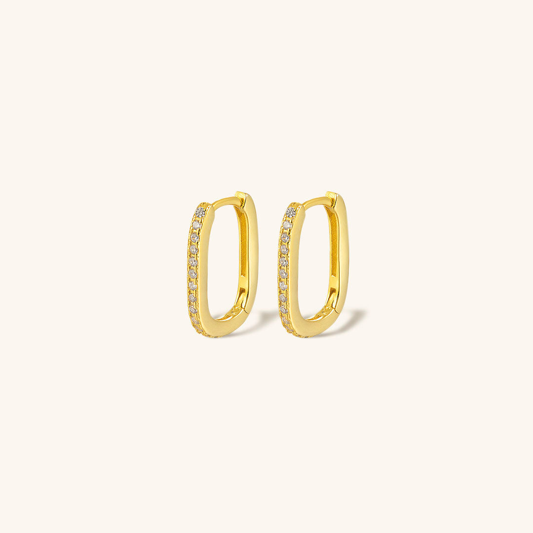 Ovale Melissa Øreringe - Elegante Øreringe i Oval Design