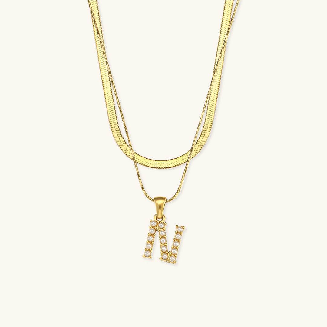 Fiona Kihtne Gold Personalized Initial Necklace