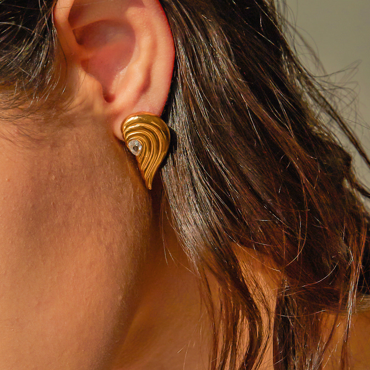 Thalia Gold Hoop Earrings