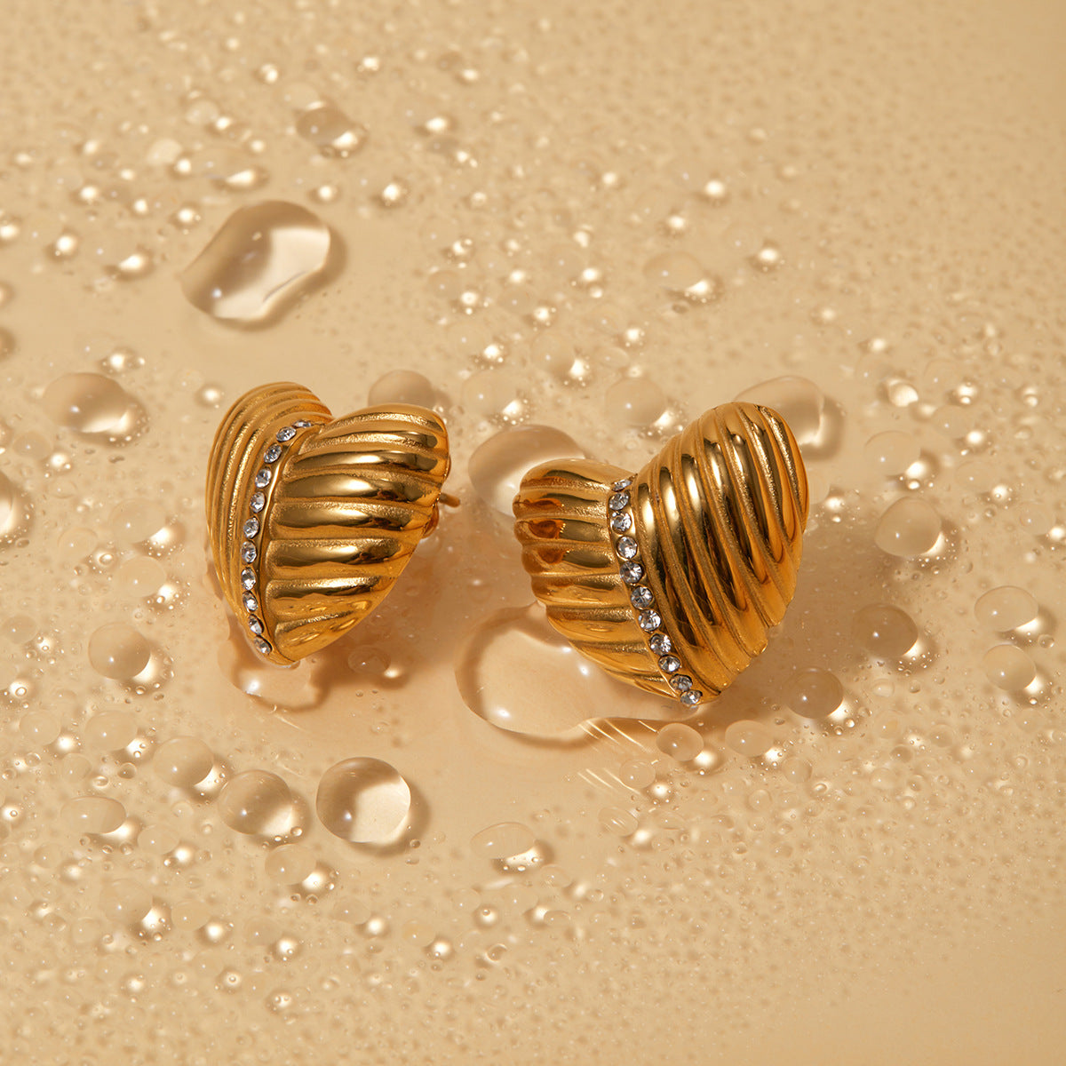 Selene Gold Hoop Earrings