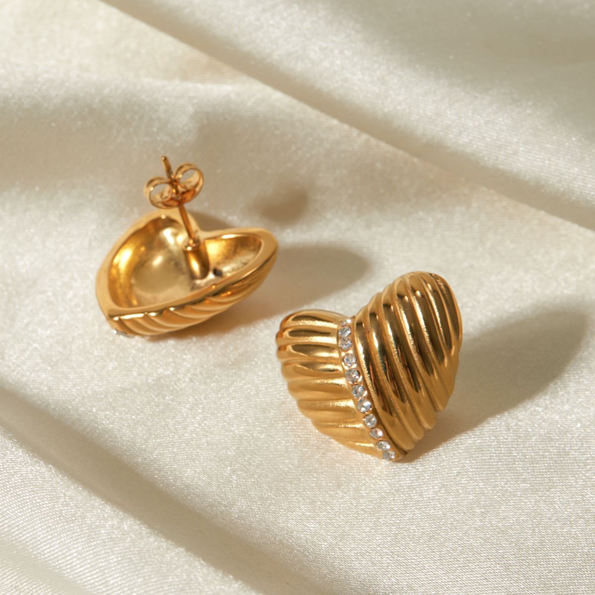 Selene Gold Hoop Earrings