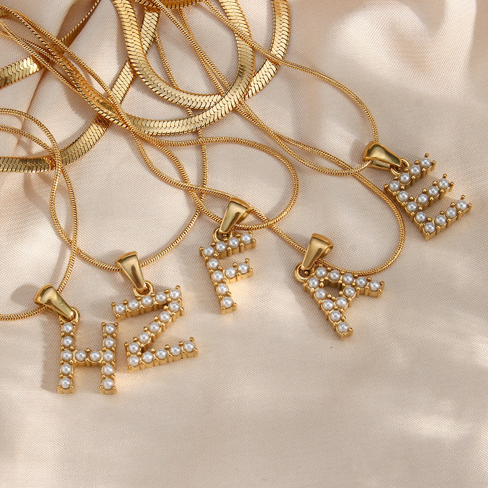 Fiona Kihtne Gold Personalized Initial Necklace