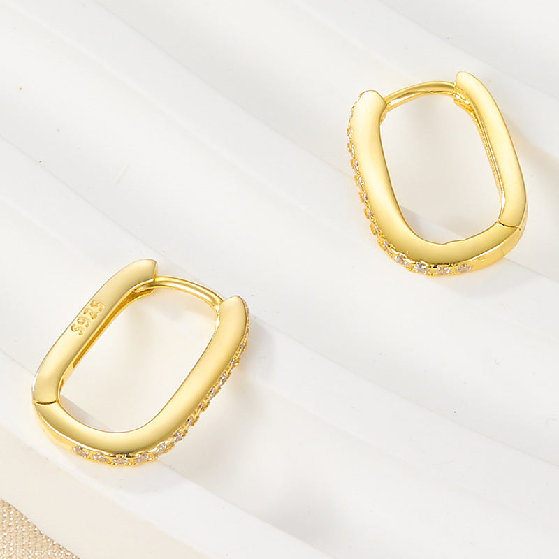 Ovale Melissa Øreringe - Elegante Øreringe i Oval Design