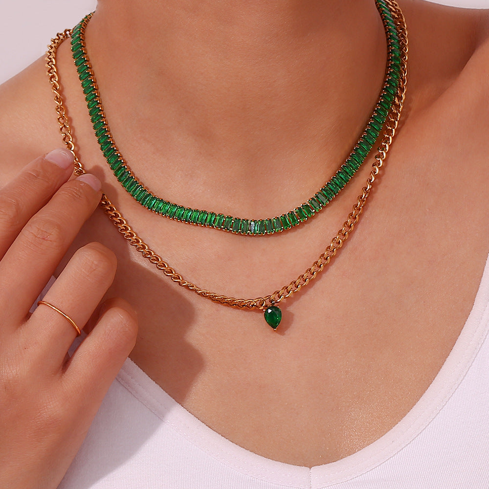 Zora Diamond Pendant Necklace