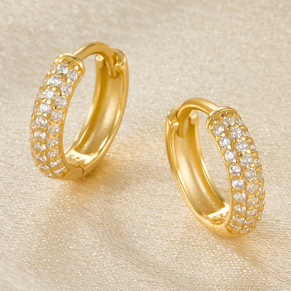 Amy Ekstra Store Paved Hoop Earrings