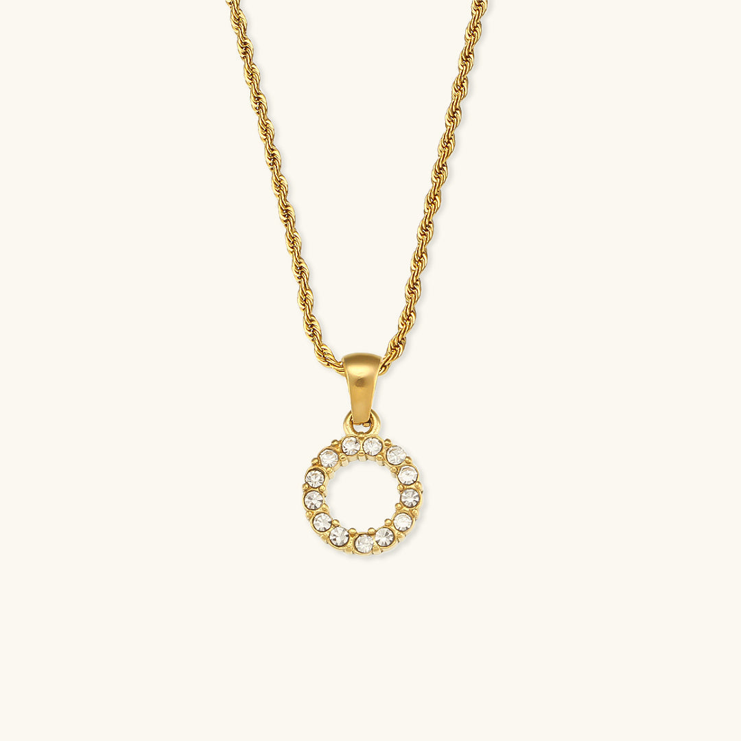 Maeve Initialhalskæder med Diamantbesætning