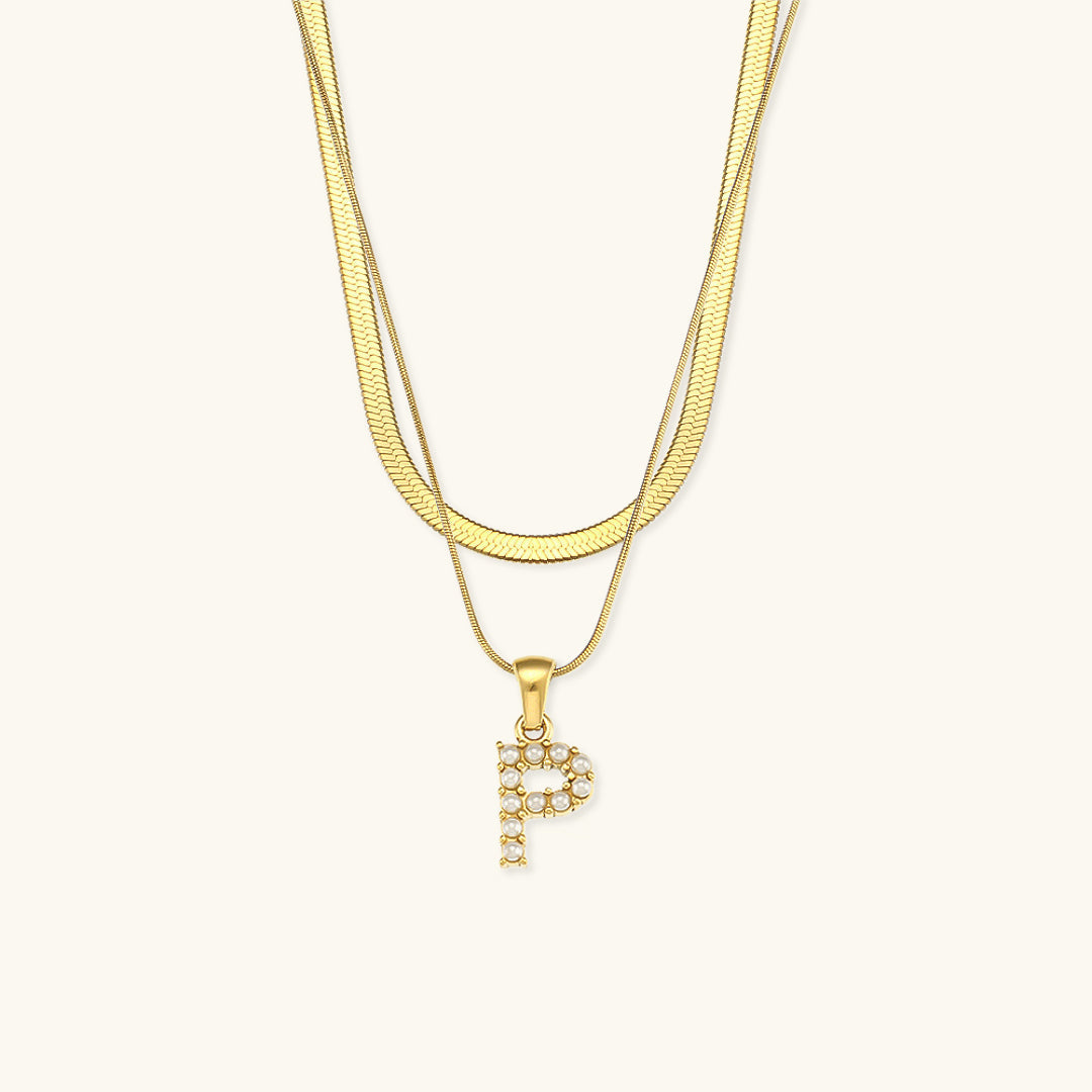 Fiona Kihtne Gold Personalized Initial Necklace