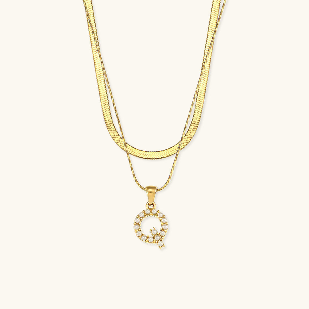 Fiona Kihtne Gold Personalized Initial Necklace