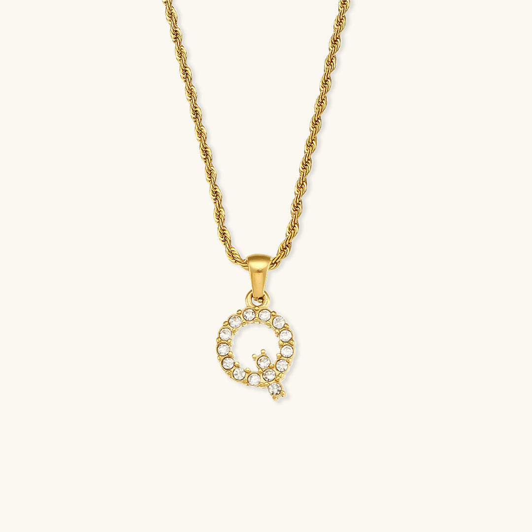 Maeve Initialhalskæder med Diamantbesætning