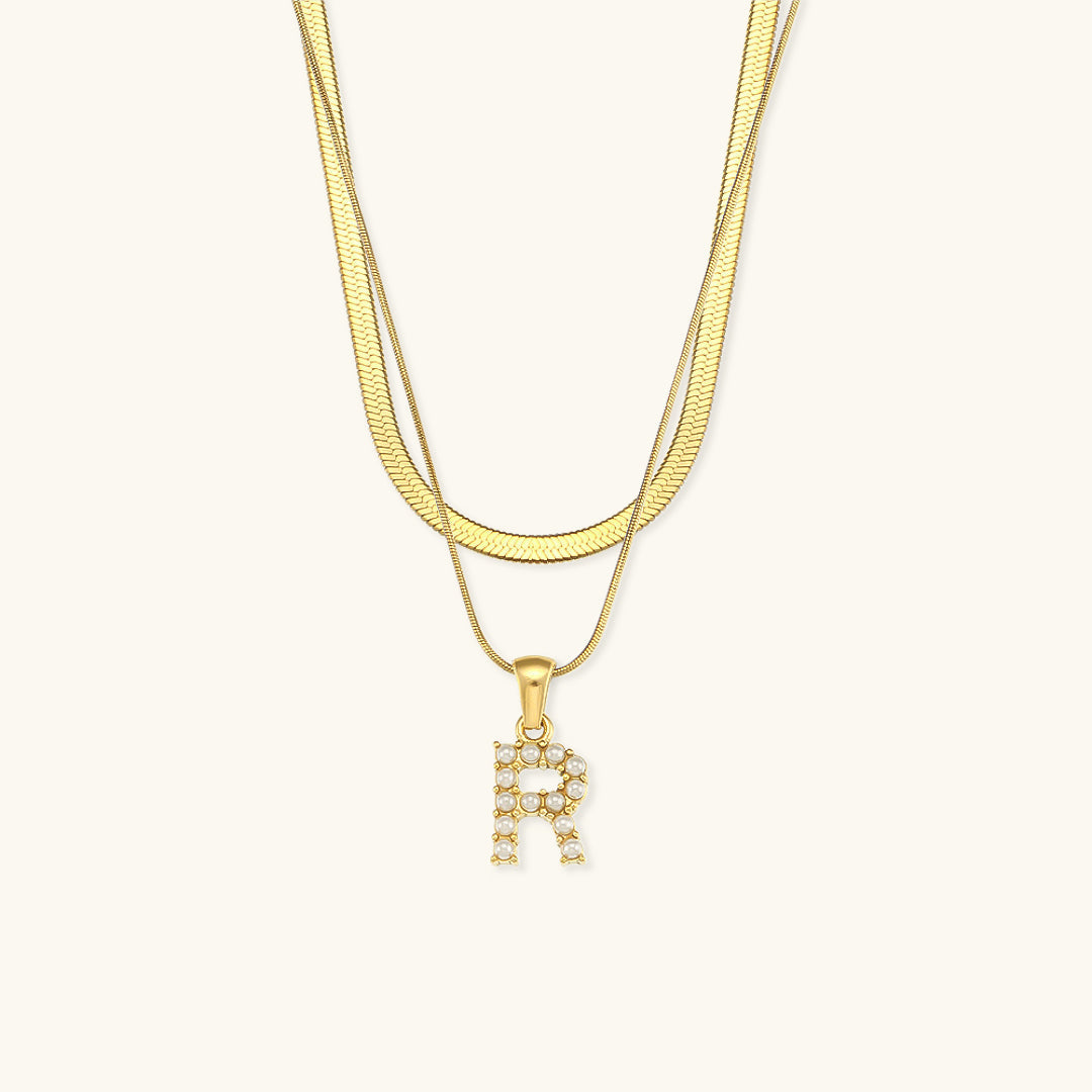 Fiona Kihtne Gold Personalized Initial Necklace