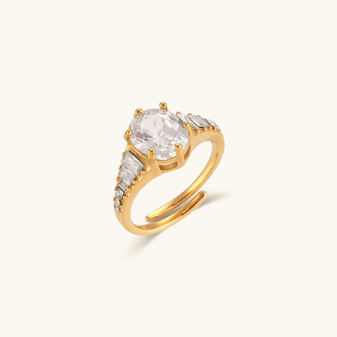 Syllia Ring mit Diamantakzenten