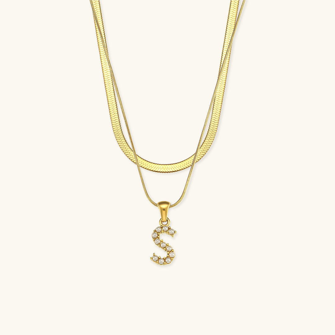 Fiona Kihtne Gold Personalized Initial Necklace