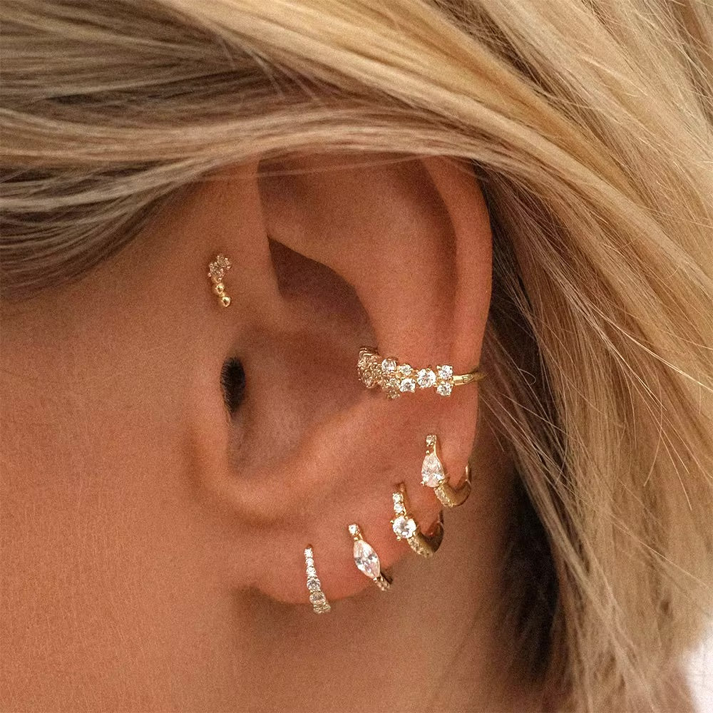 Mariah Mini Diamond Hoop Earrings