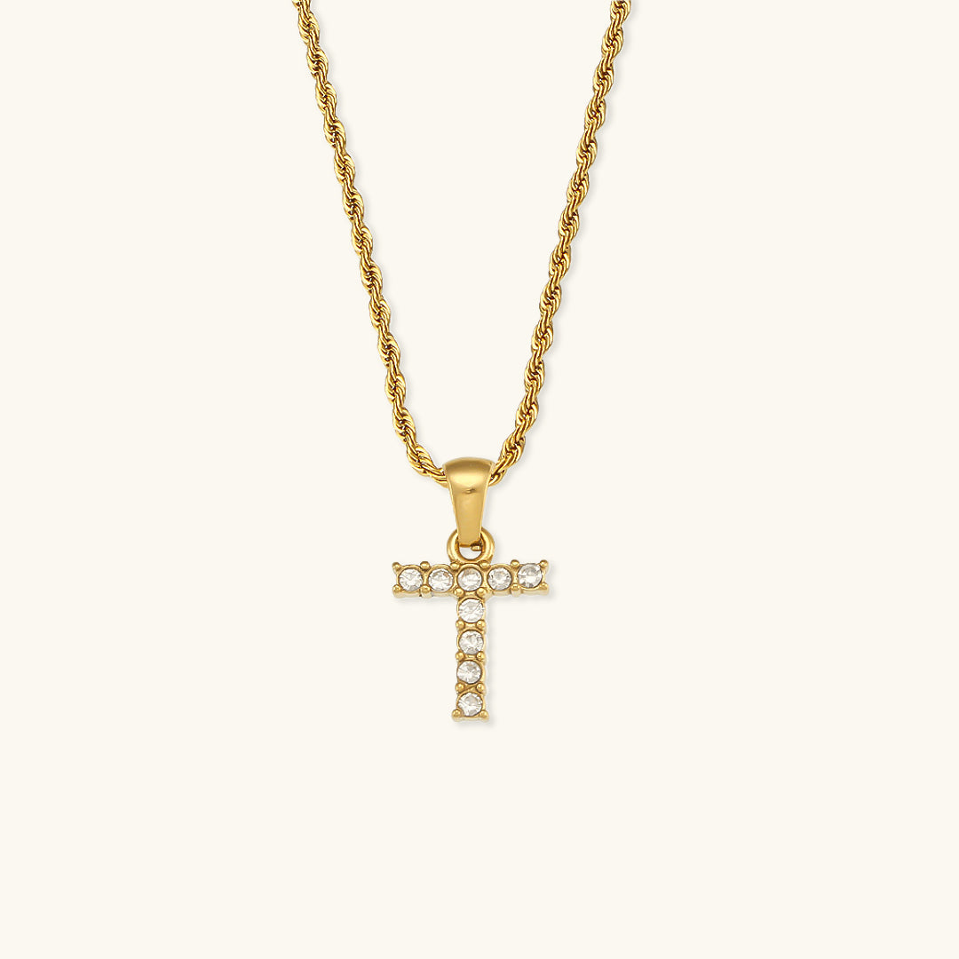 Maeve Initialhalskæder med Diamantbesætning