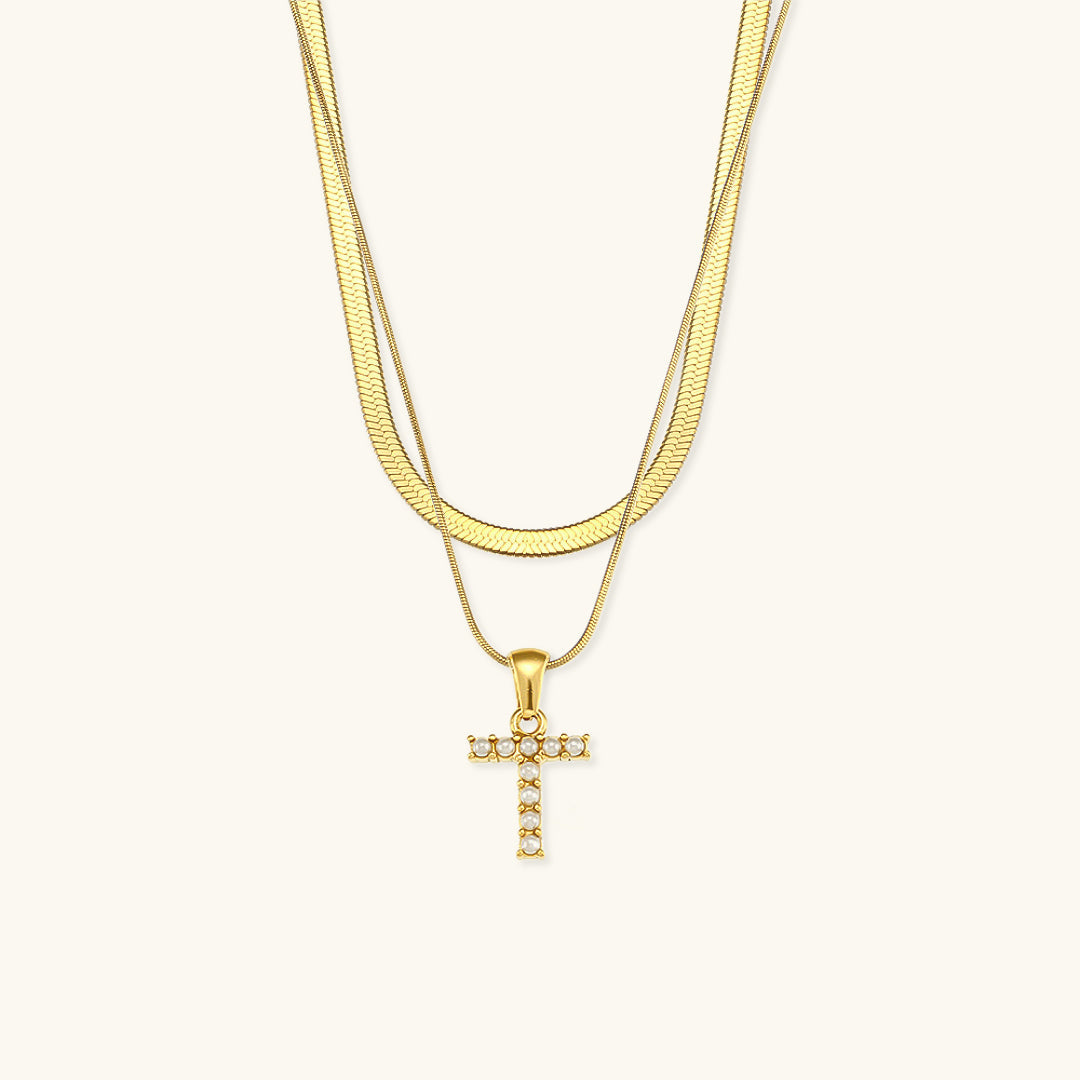 Fiona Kihtne Gold Personalized Initial Necklace