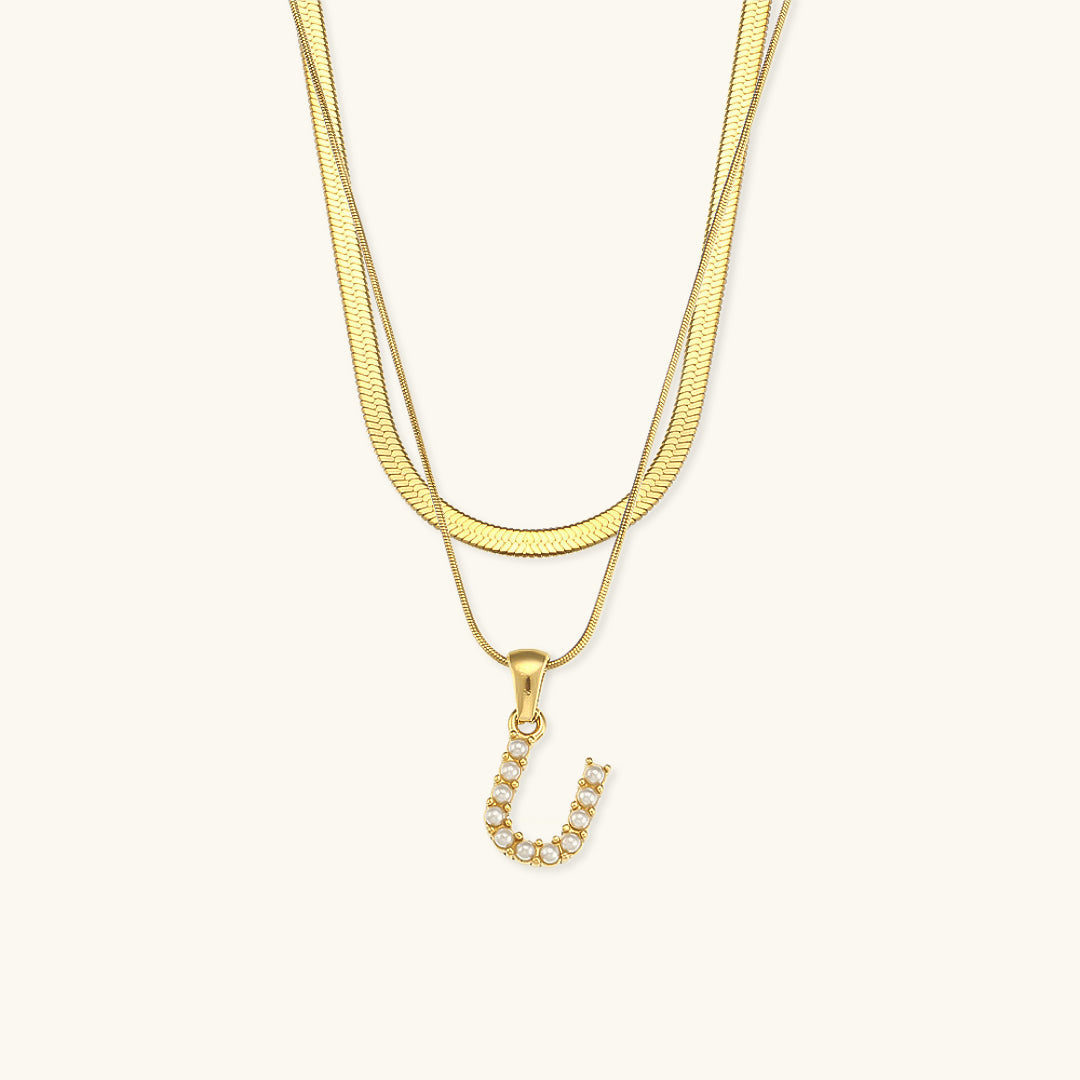 Fiona Kihtne Gold Personalized Initial Necklace