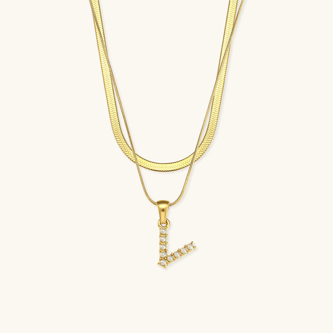 Fiona Kihtne Gold Personalized Initial Necklace