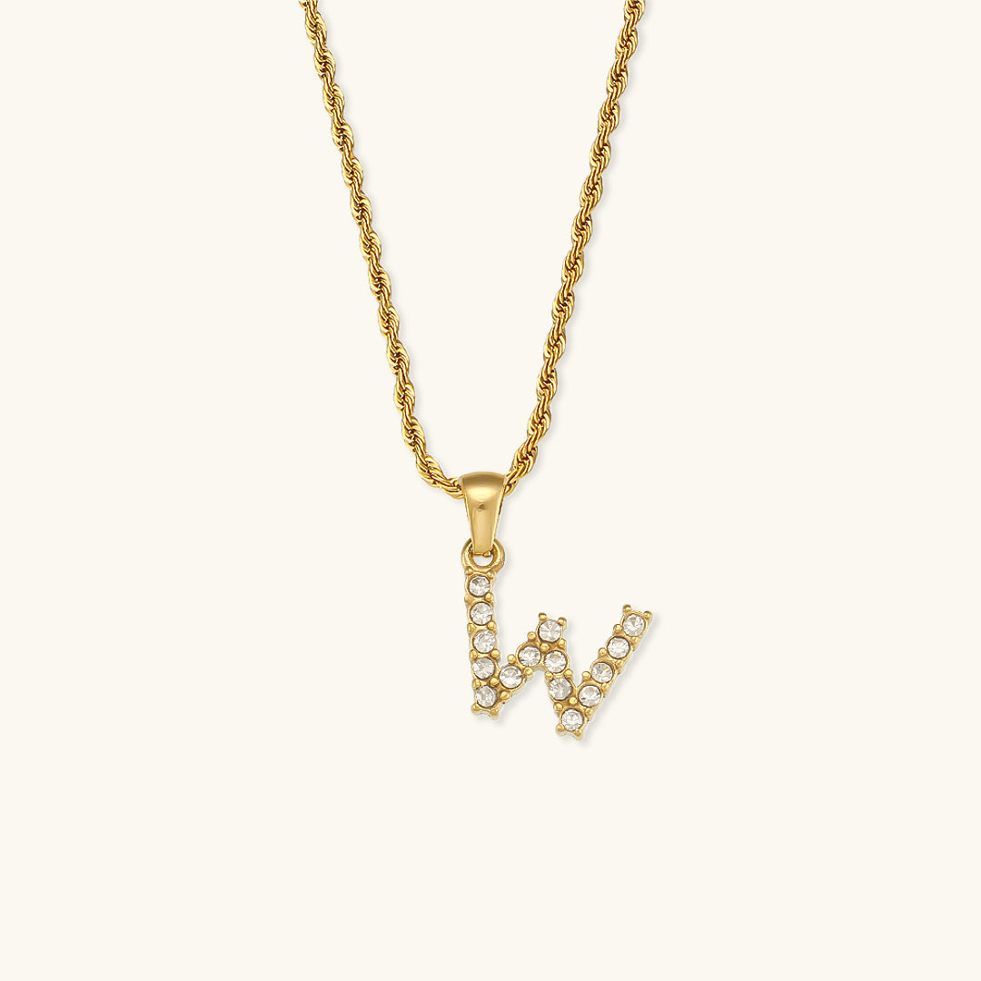 Maeve Initialhalskæder med Diamantbesætning
