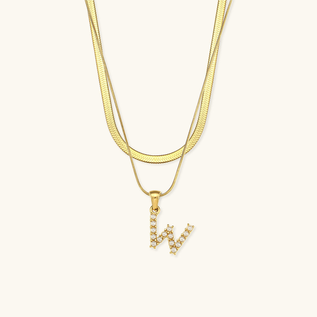 Fiona Kihtne Gold Personalized Initial Necklace