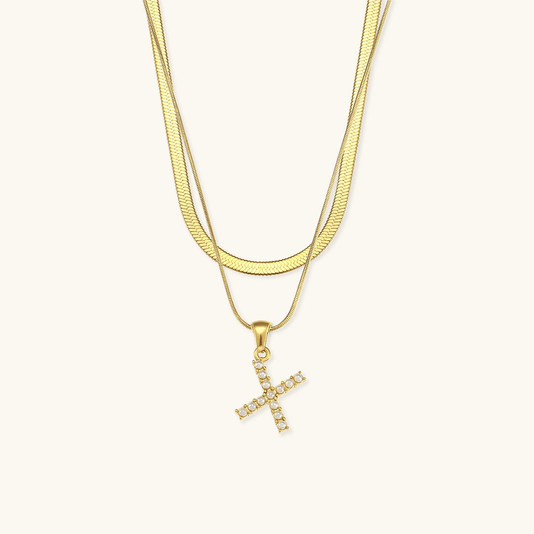 Fiona Kihtne Gold Personalized Initial Necklace
