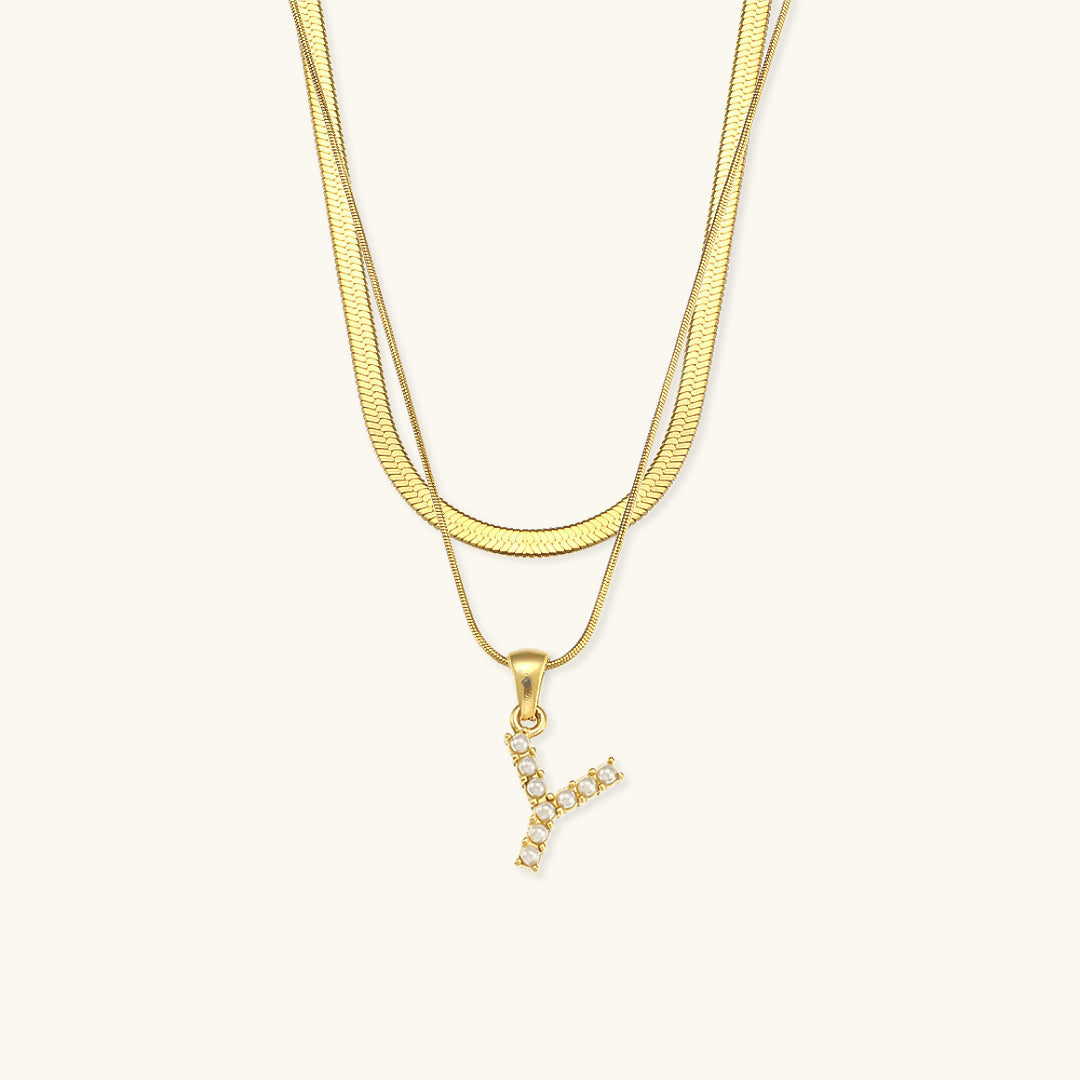 Fiona Kihtne Gold Personalized Initial Necklace
