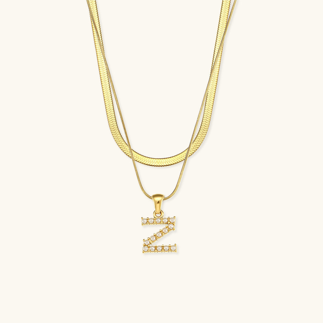 Fiona Kihtne Gold Personalized Initial Necklace