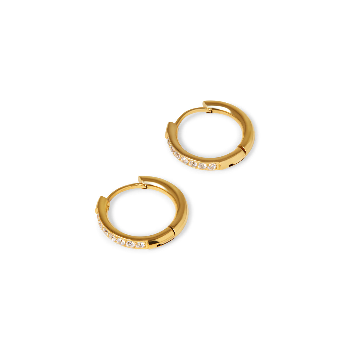 Arielle Gold Earrings with Zircon