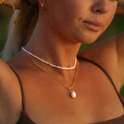 Bali Pearl Gold Necklace
